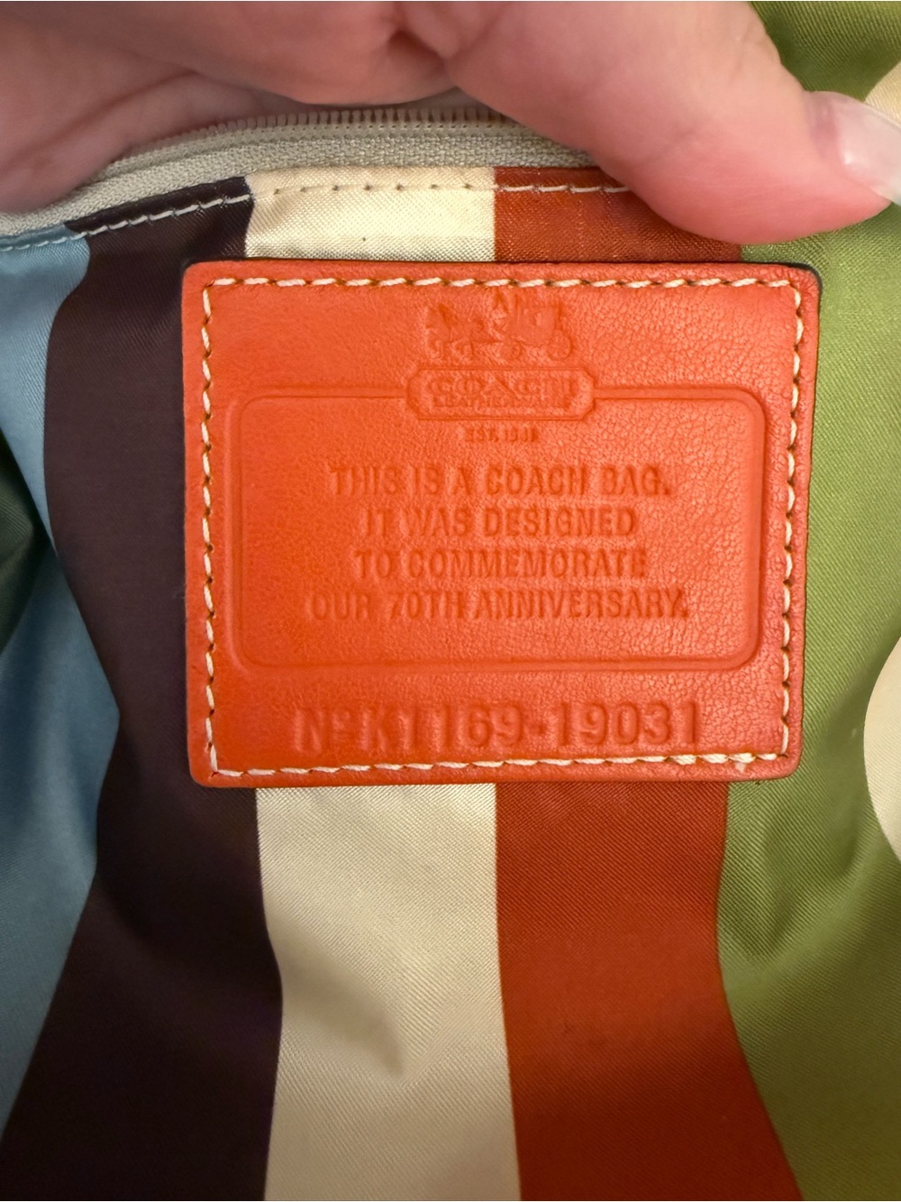 Coach Willis 70th Anniversary Bag with Legacy Lining - Picture 5 of 16